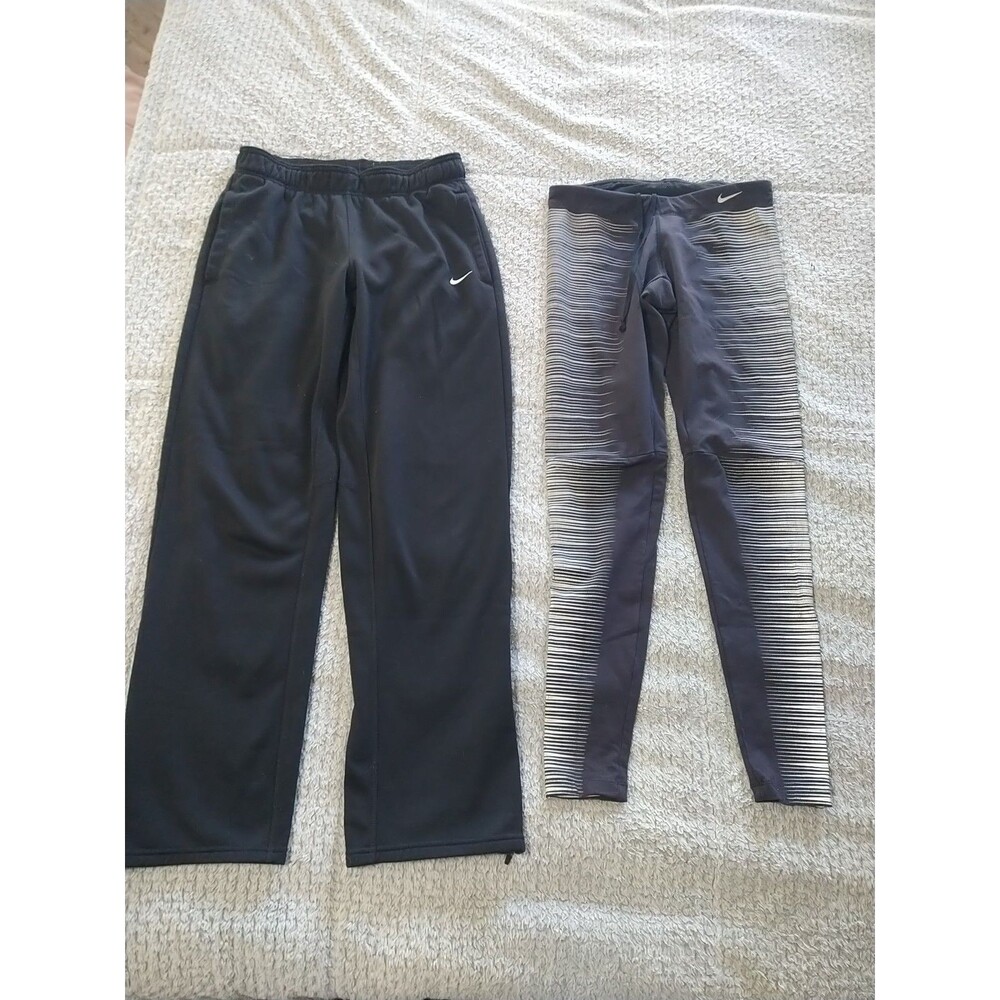 Nike Ladies Athletic Pants Size Small Black Y2K Comfy Leggings Joggers